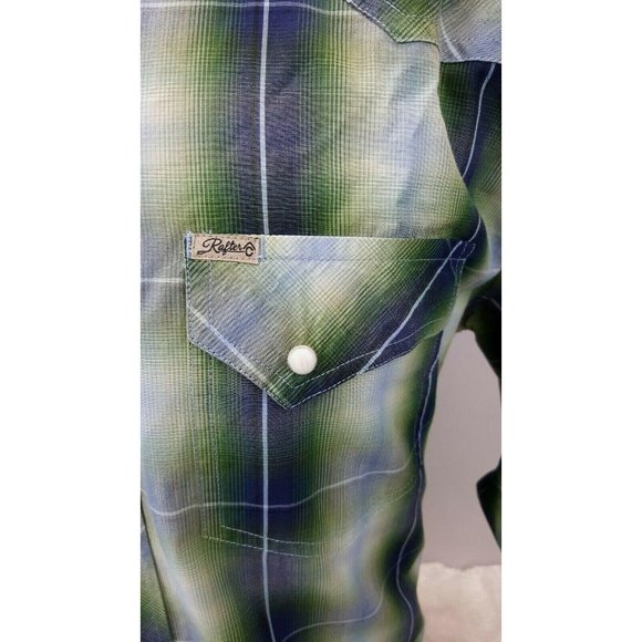 Rafter Cowboy Collection Pearl Snap Long Sleeve XL - Picture 3 of 10